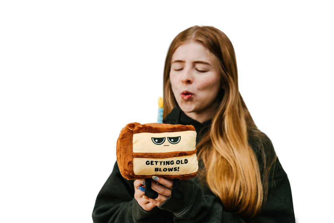 Birthday Cake Plush - Getting Old Blows