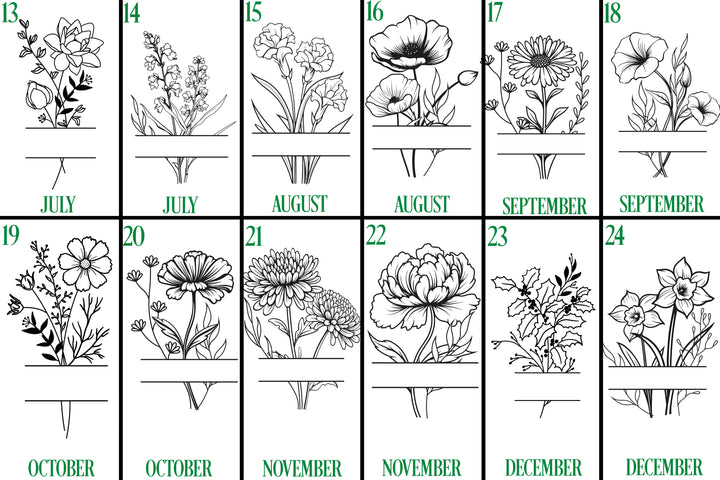 Birth Flower Personalized Graduation Journal