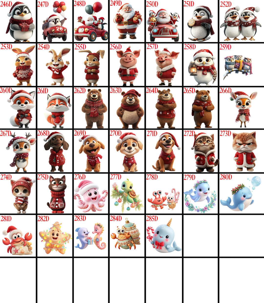 Holiday & Winter 3D Design Mugs