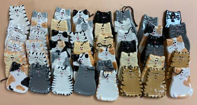 Ceramic Cat Ornaments