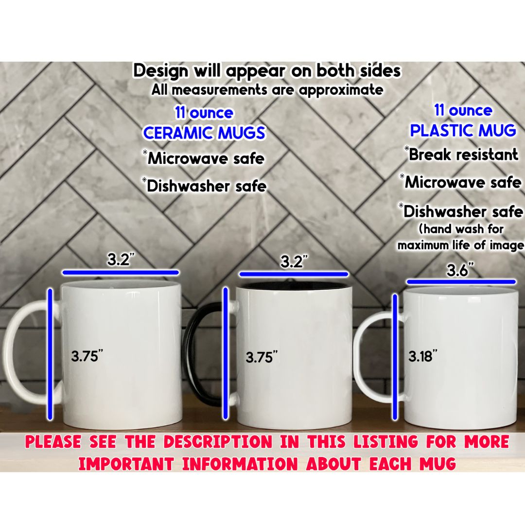 Round Mountain Scene Personalized Mug