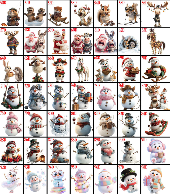 Holiday & Winter 3D Design Mugs