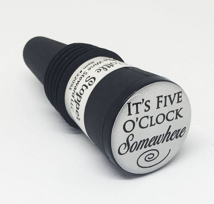 "It's Five O'clock Somewhere" Bottle Stopper
