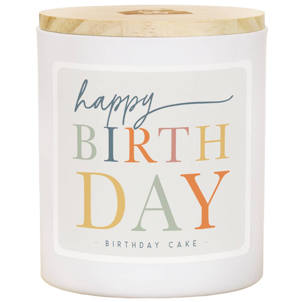 Happy Birthday - Birthday Cake Scented Candle