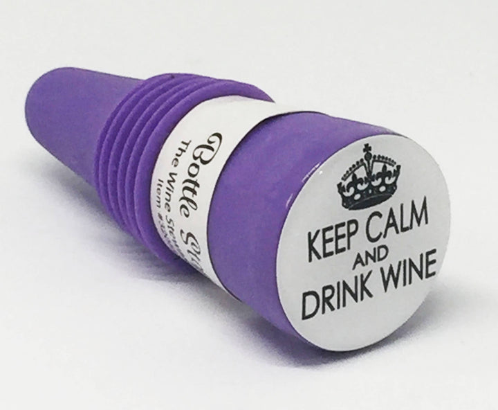 "Keep Calm and Drink Wine" Wine Bottle Stopper