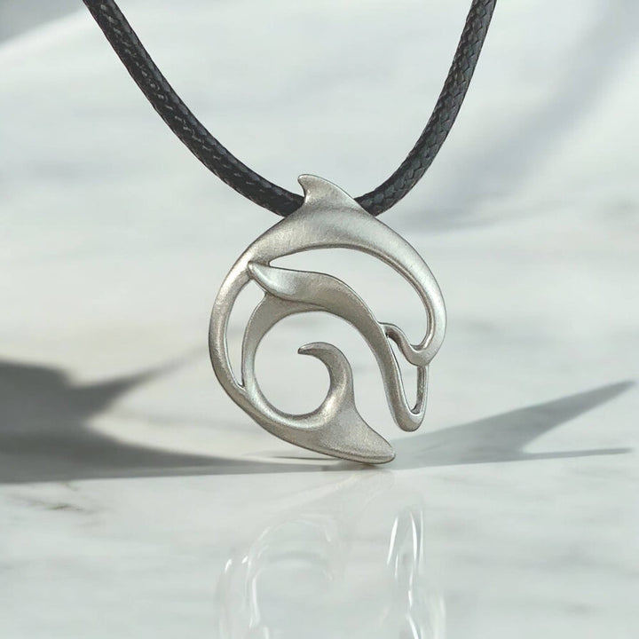 Dolphin Necklace – Bronze Coastal Pendant