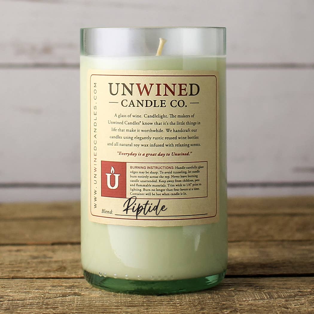 Riptide Signature Series -12 oz Wine Bottle Candle