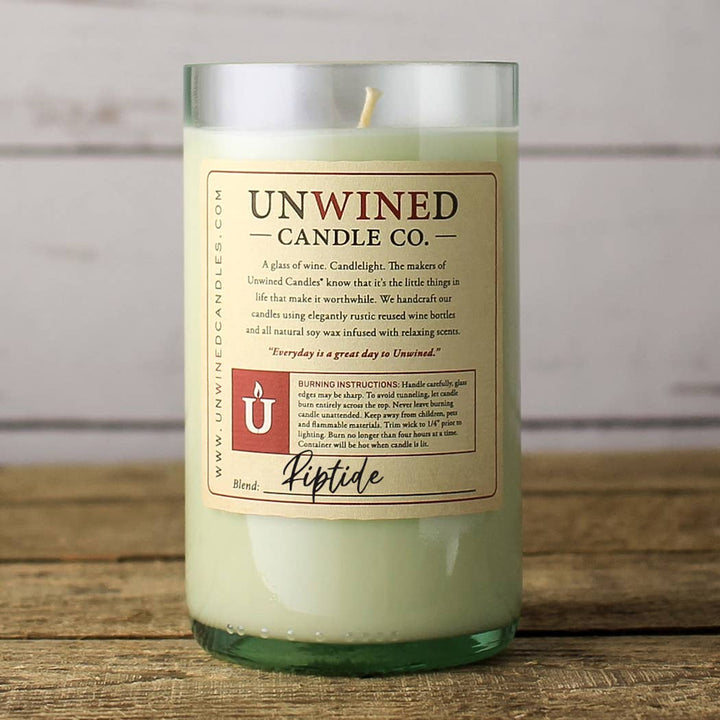 Riptide Signature Series -12 oz Wine Bottle Candle