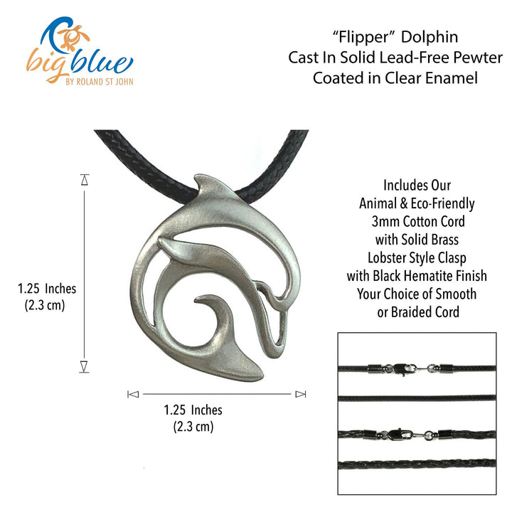 Dolphin Necklace – Bronze Coastal Pendant