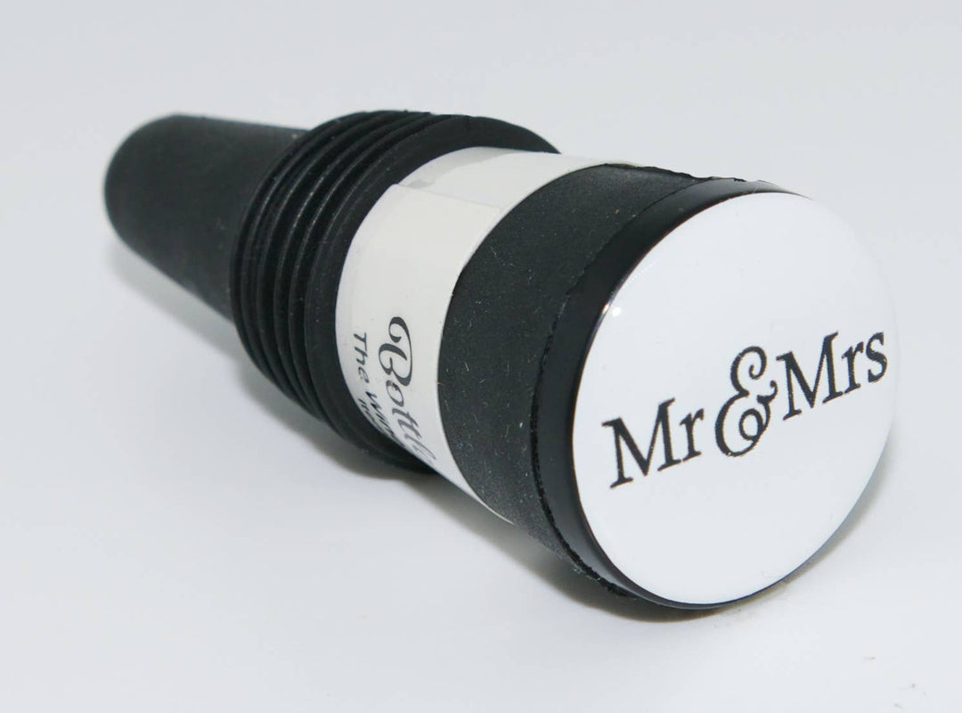 "Mr & Mrs" Bottle Stopper