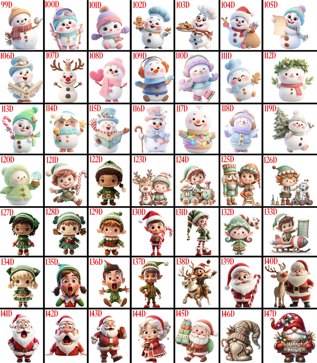 Holiday & Winter 3D Design Mugs