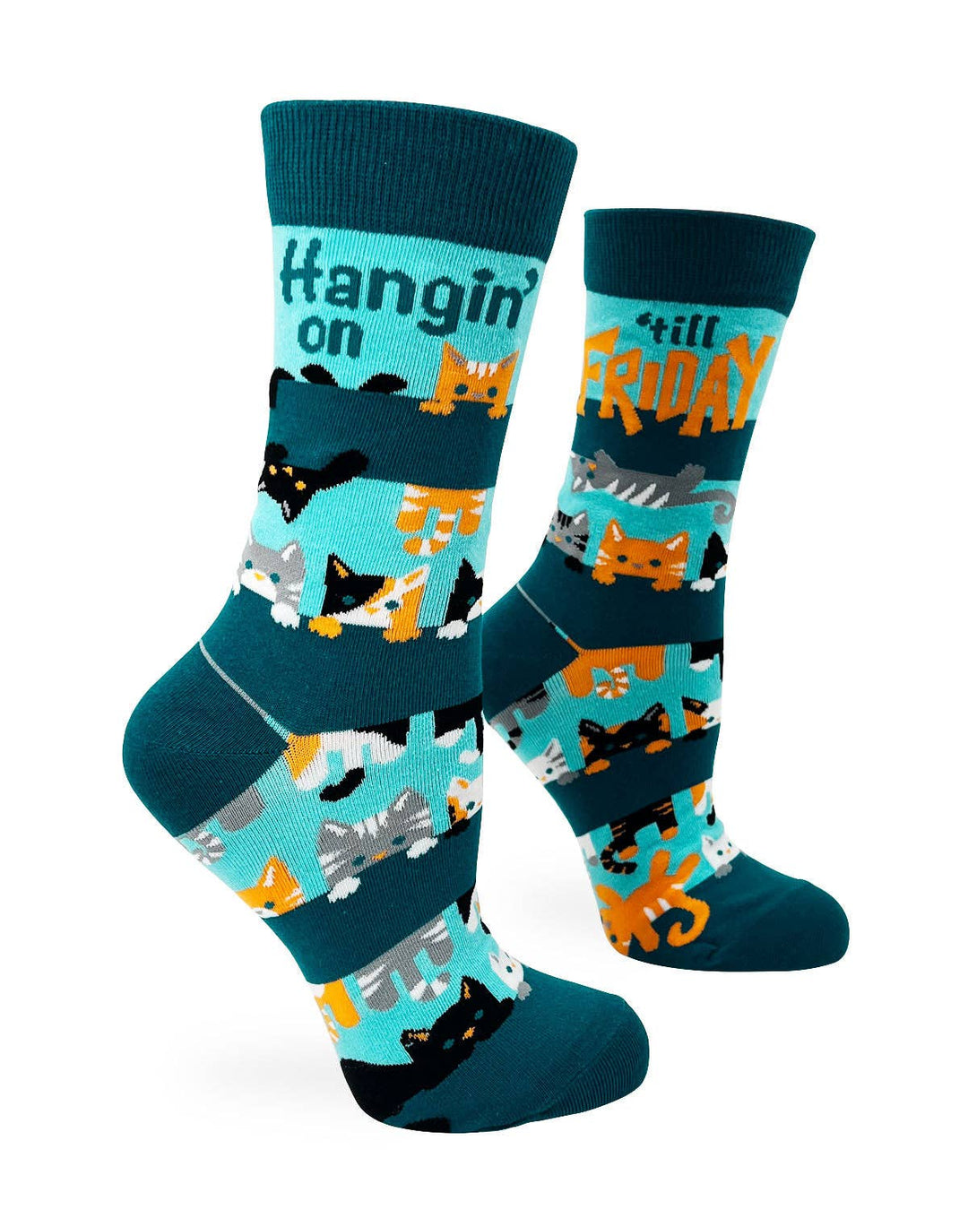Hangin' on 'till Friday Ladies' Crew Socks