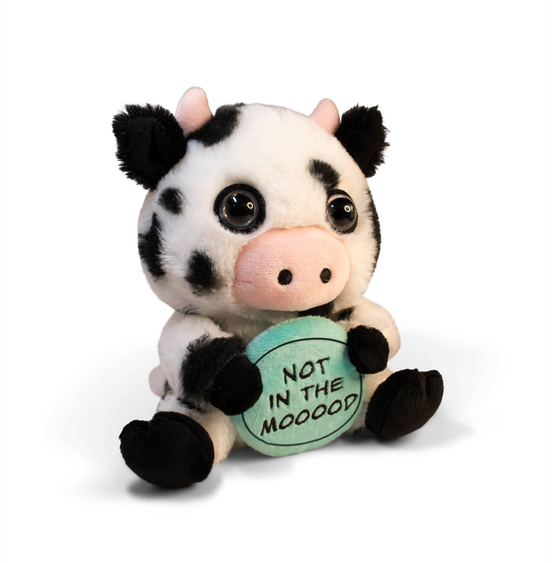 "Not in the Mooooood" Plush Cow