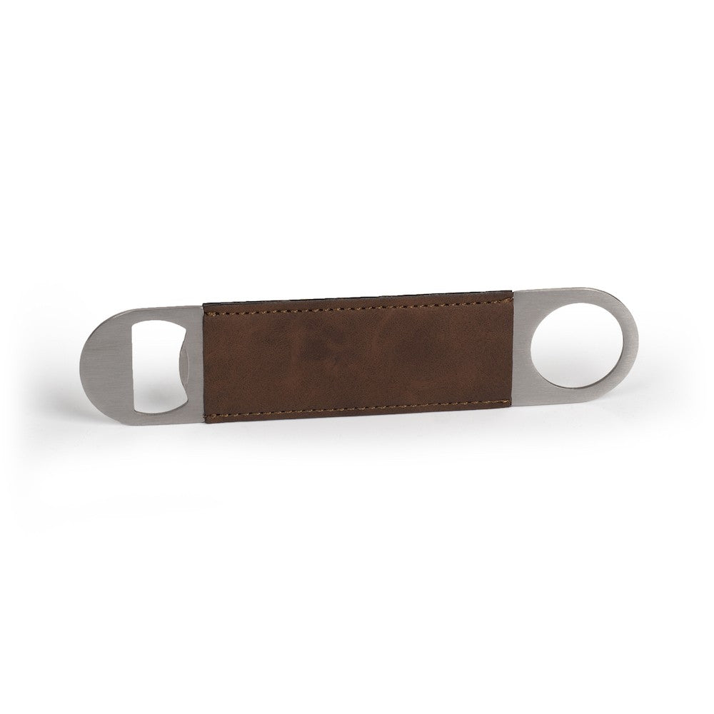 Engraved Leatherette Bottle Opener