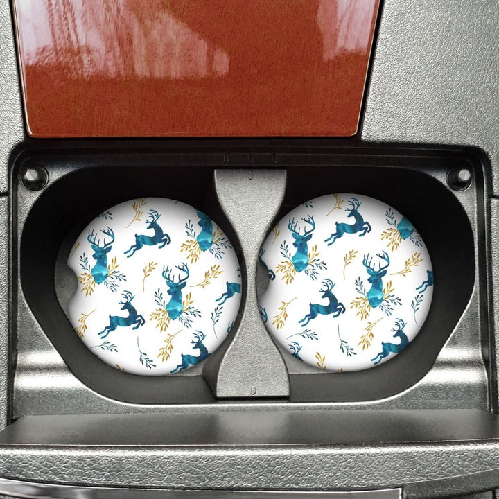 Blue Deer Car Coaster