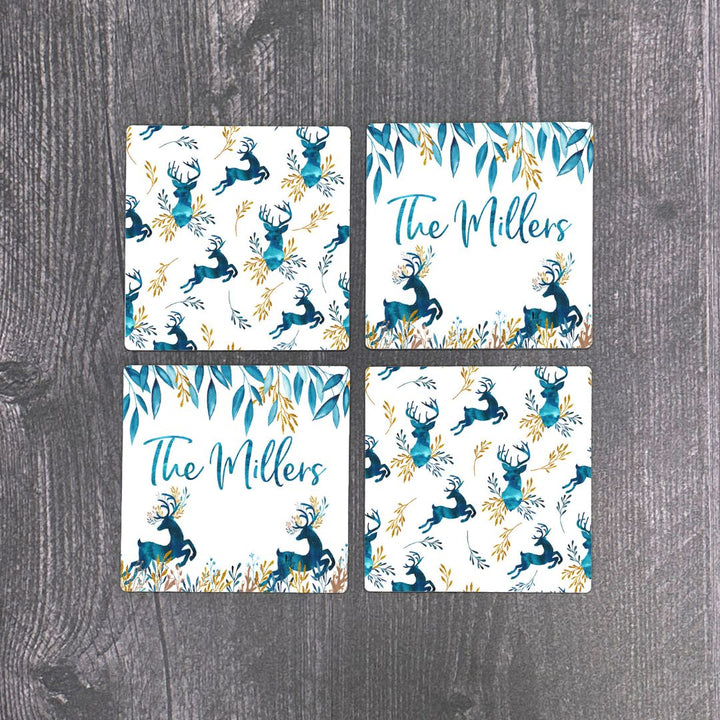 Blue Deer Coasters