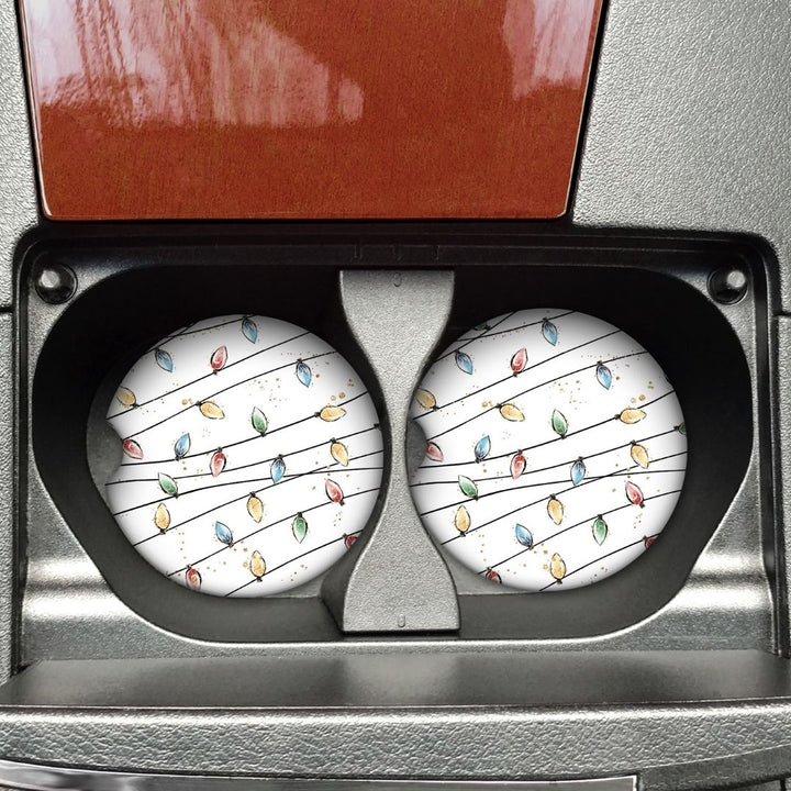 Christmas Lights Car Coaster