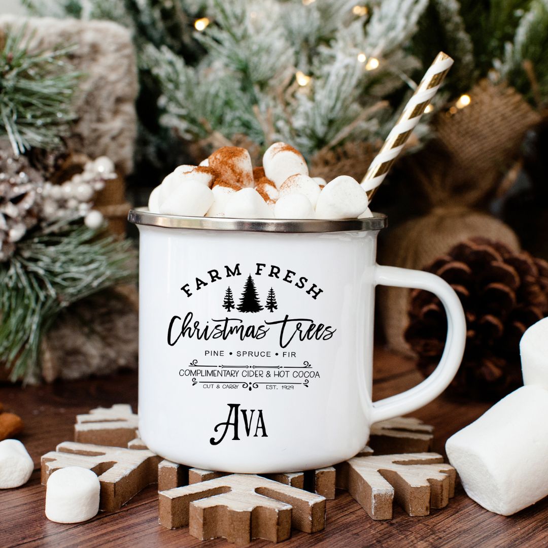 Christmas Tree Farm Personalized Camp Mug
