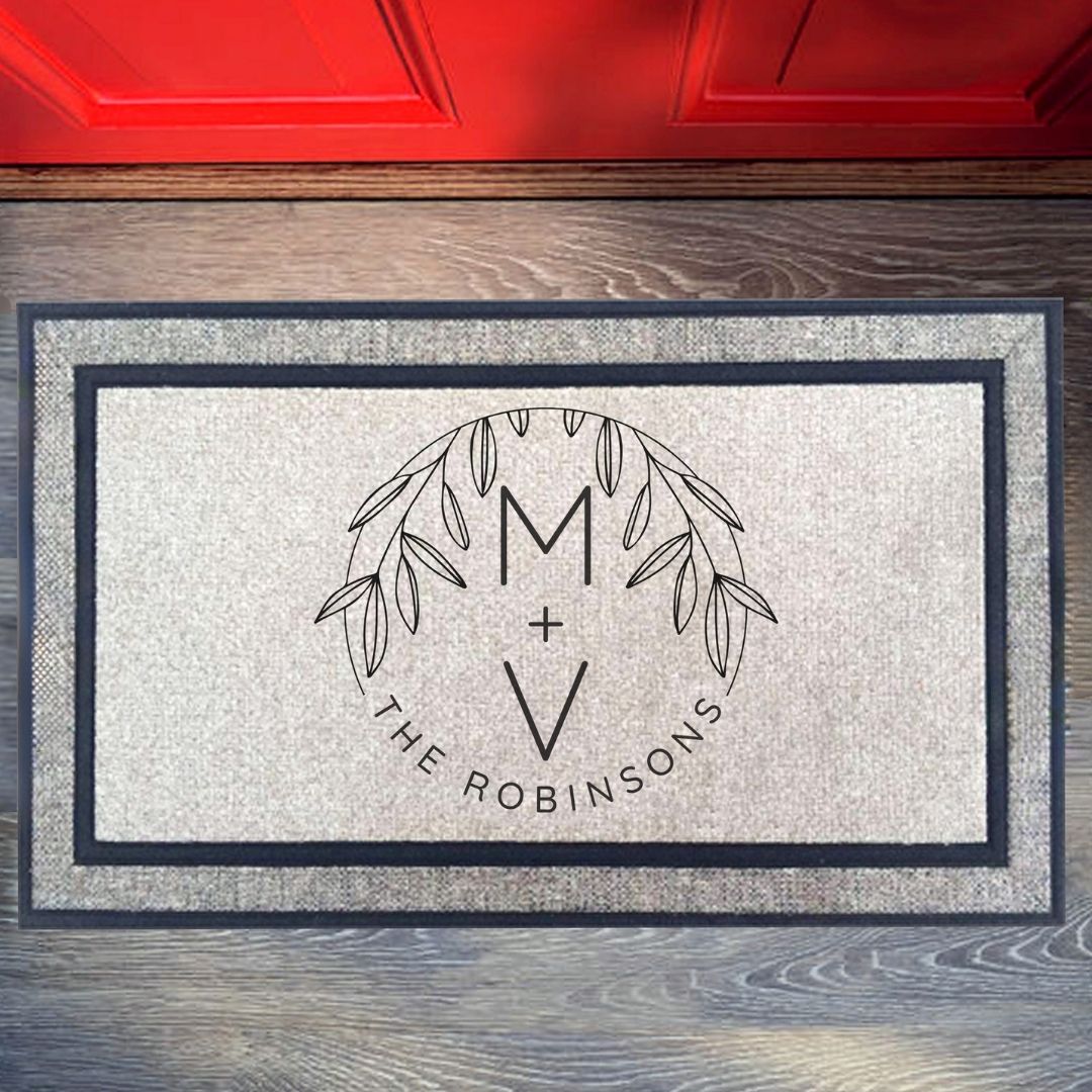 Circle Leaves Doormat
