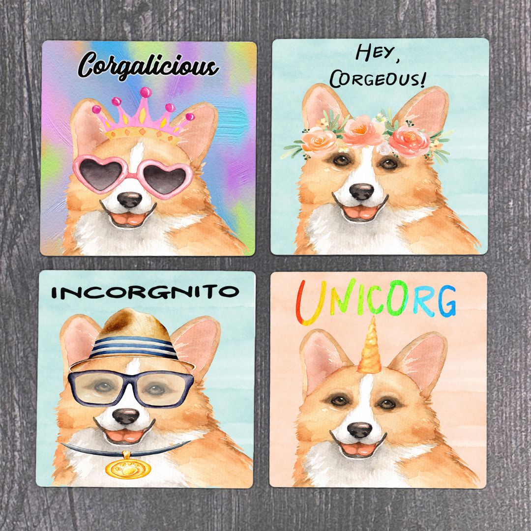 Corgi Coasters