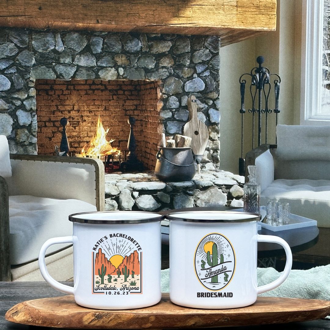 Desert Scene Bachelorette Party Personalized Camp Mug
