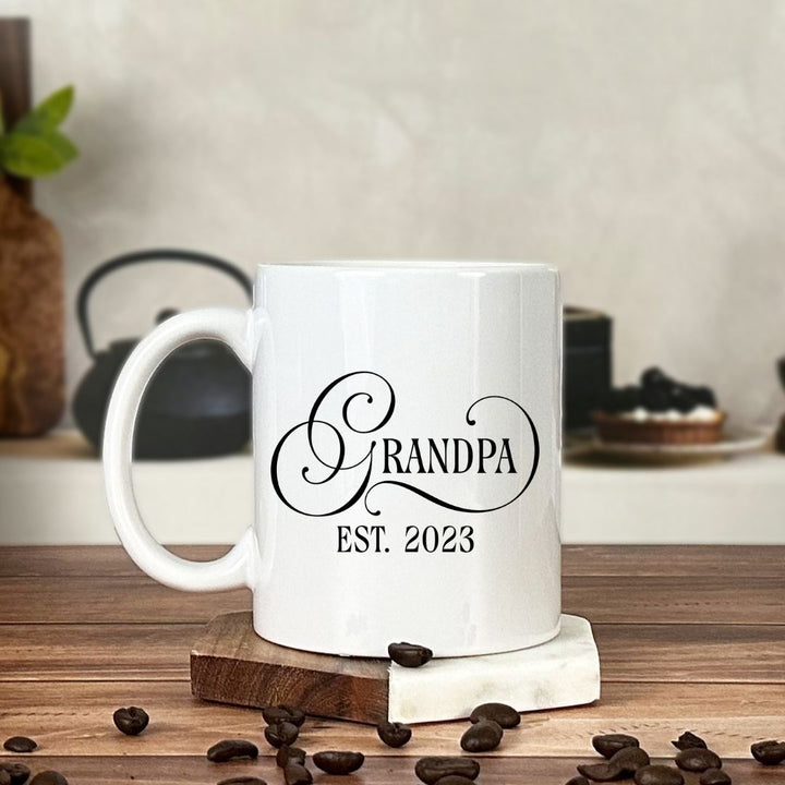 Fancy Grandpa Pregnancy Reveal Mug