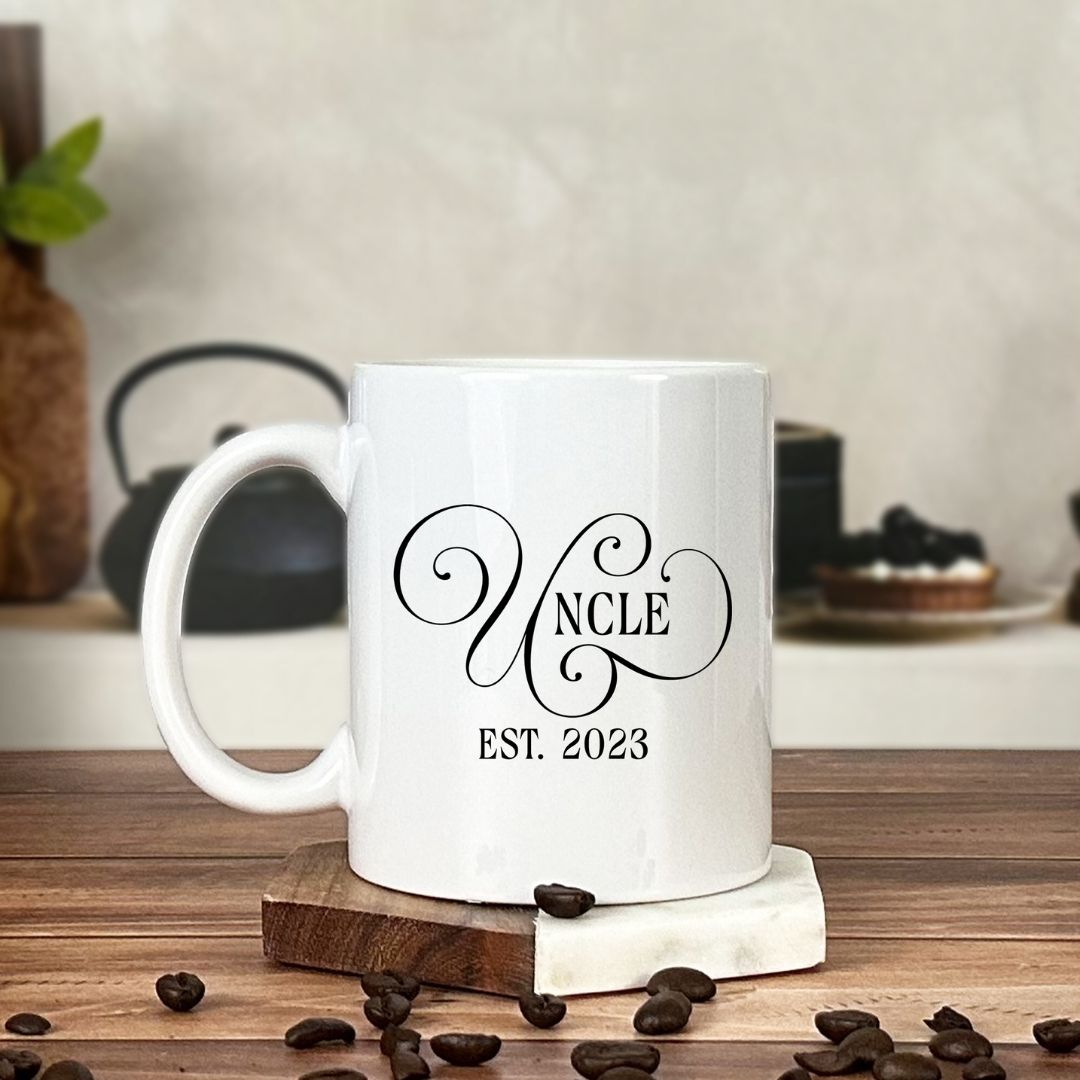 Fancy Uncle Pregnancy Reveal Mug