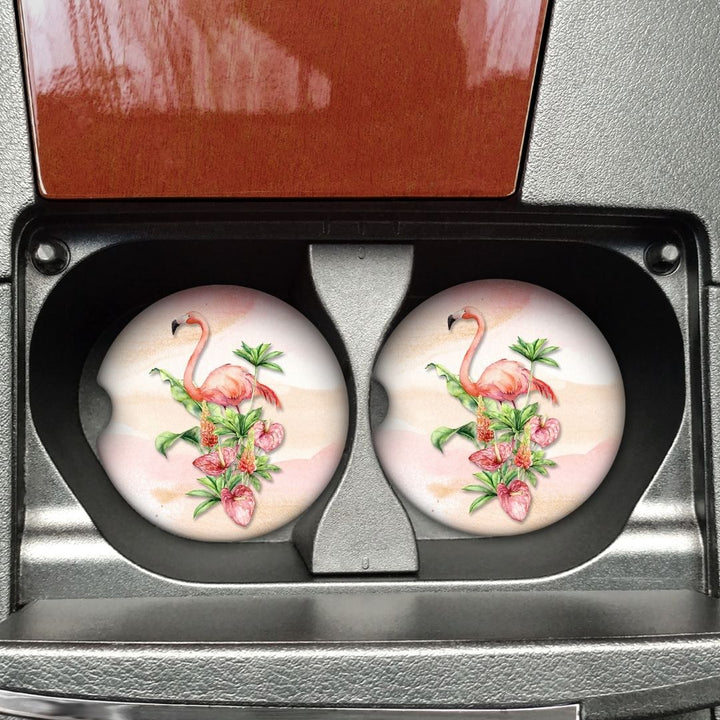 Flamingo Car Coaster