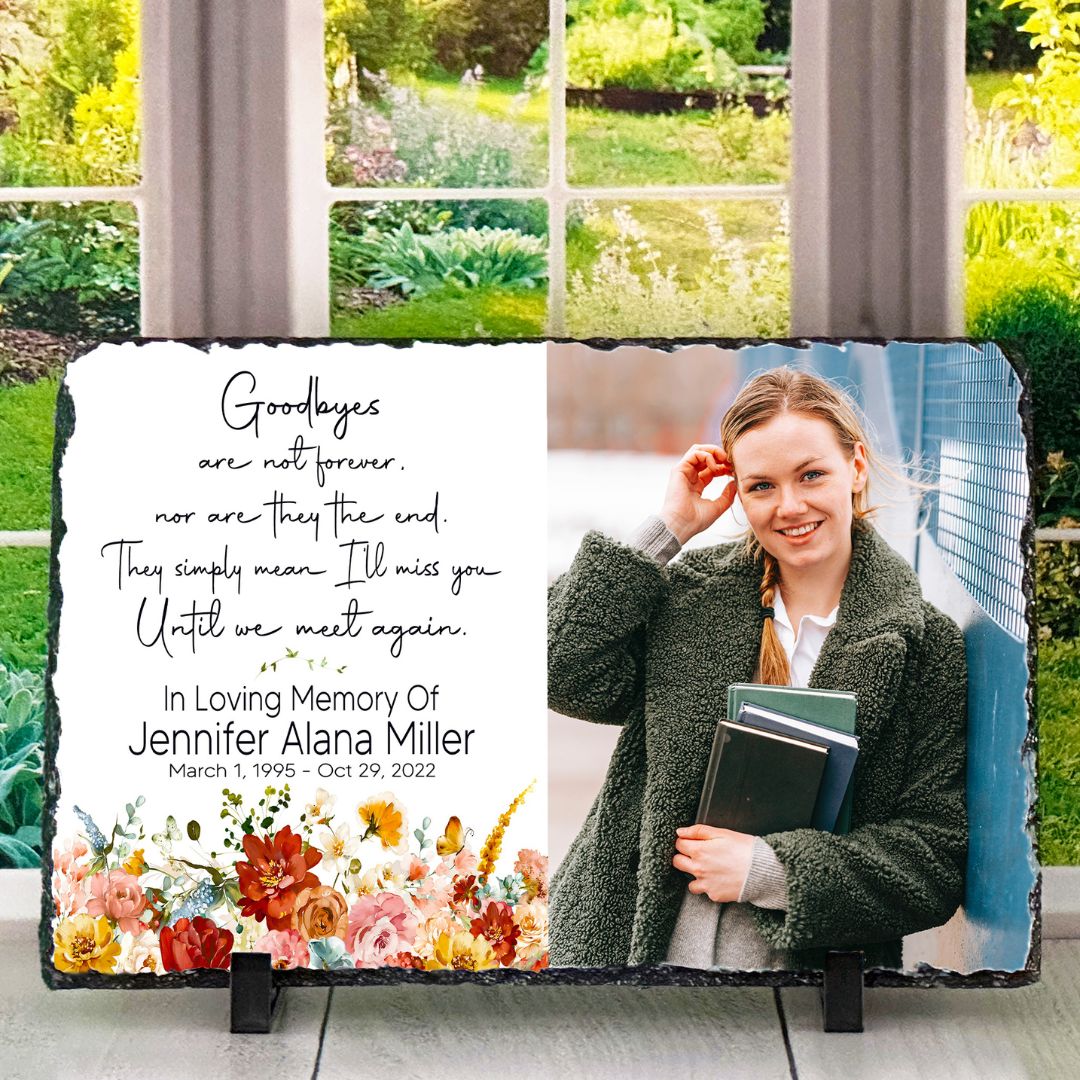 Flower Garden Memorial Slate