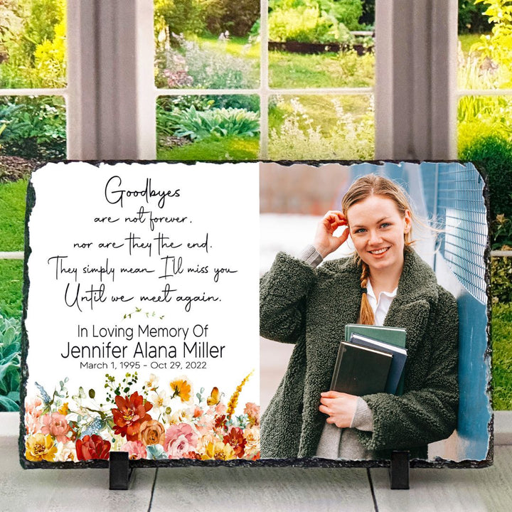 Flower Garden Memorial Slate