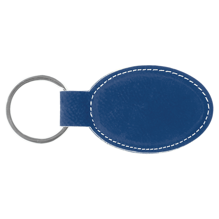Leatherette Keychains - Oval