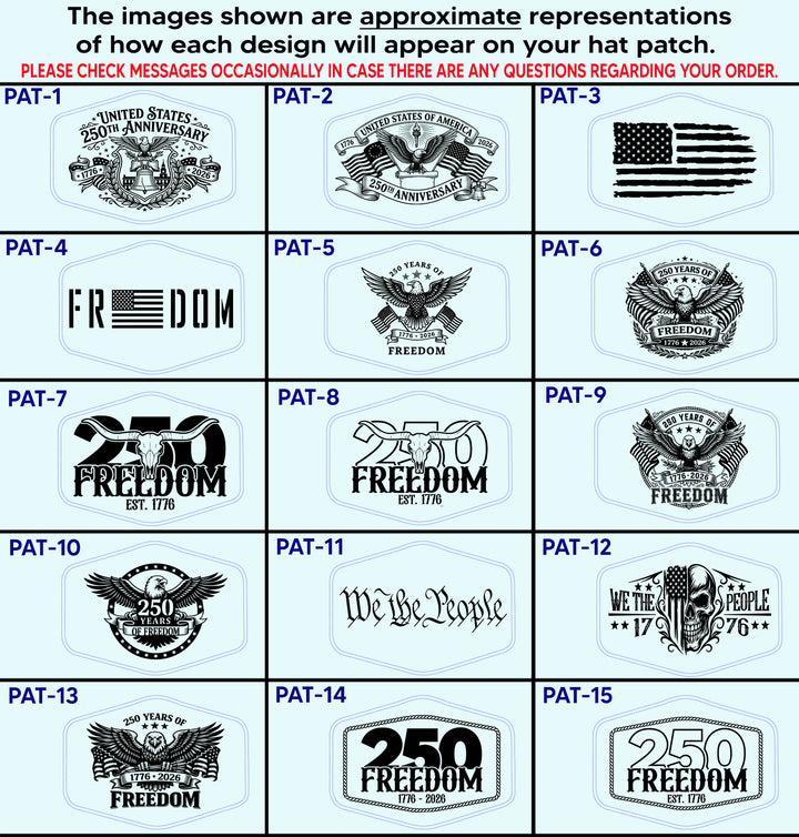 250th Anniversary of America Trucker Hats