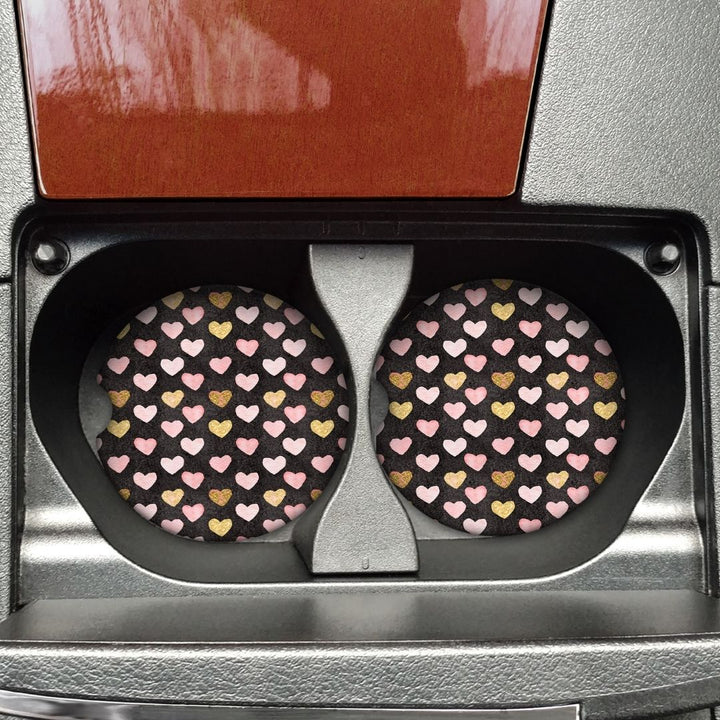 Hearts Car Coaster