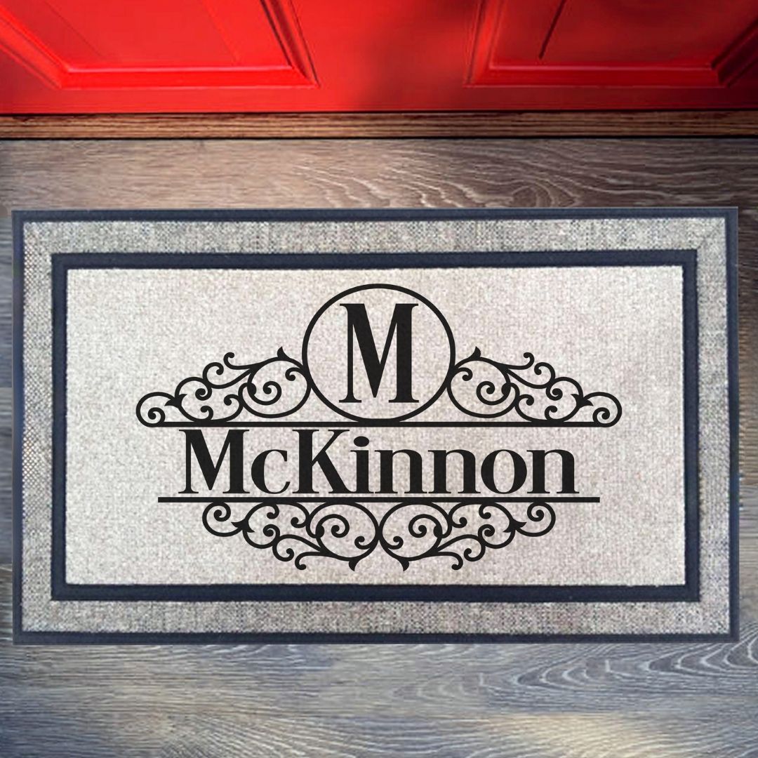 Initial And Family Name Doormat