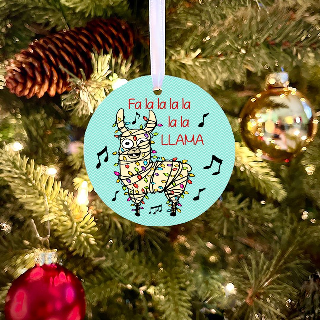 Llama Personalized Ornament