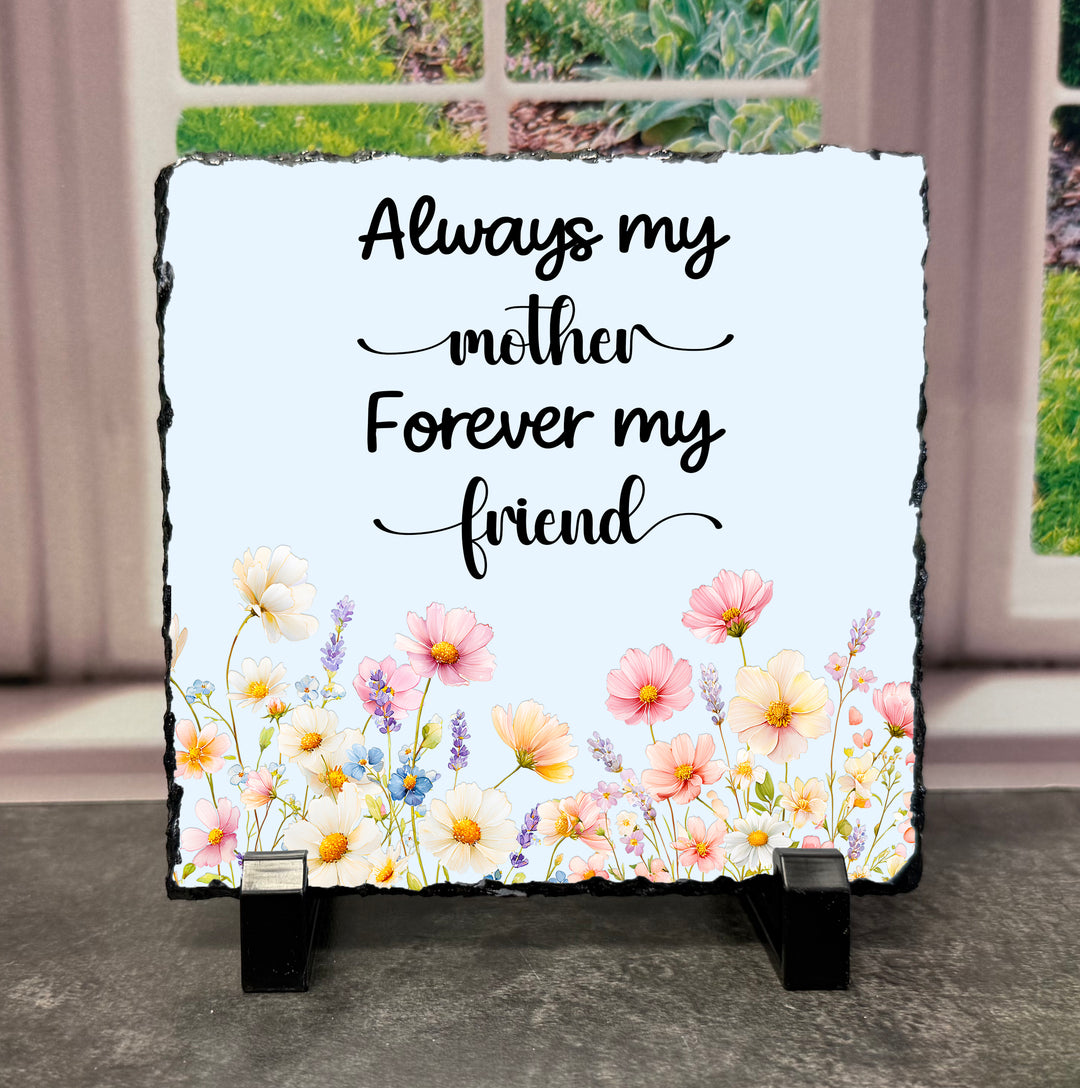 Floral Always My Mother Slate