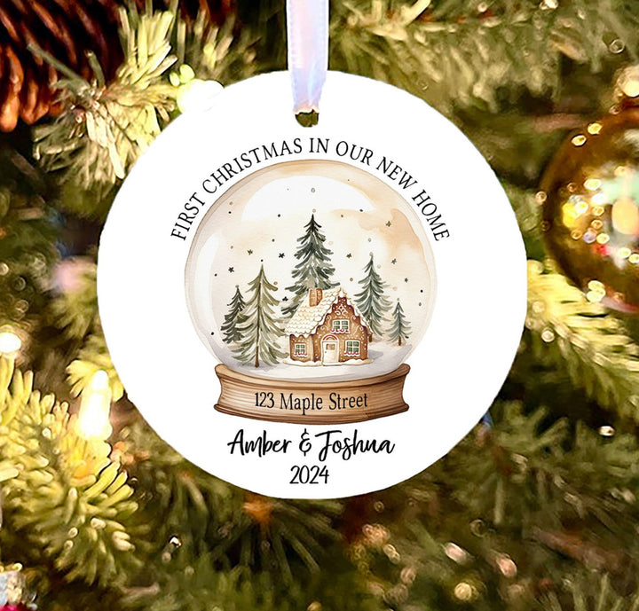 Snow globe Personalized New Home Ornament
