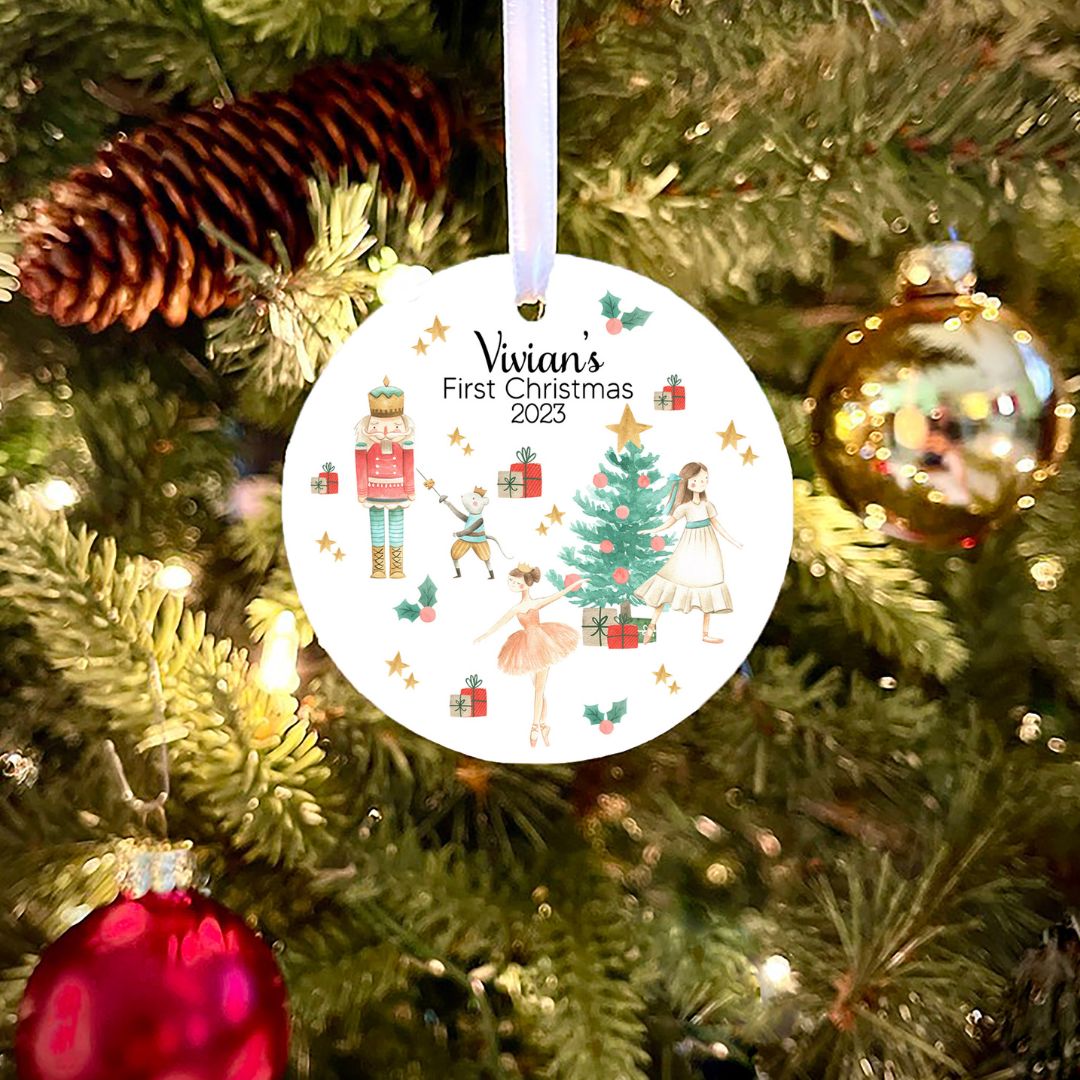 Nutcracker First Christmas Personalized Ornament