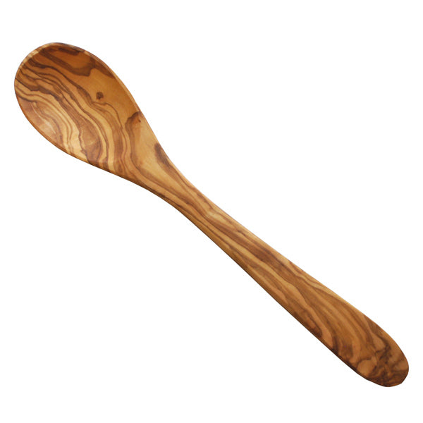 Olive Wood Oval Spoon – 12″