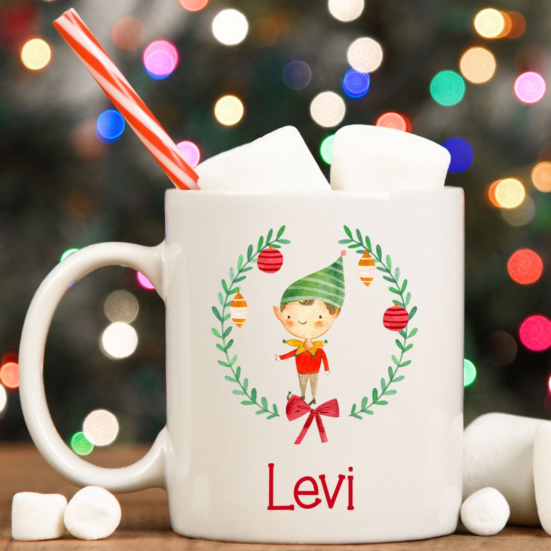 Christmas Elf Personalized Mug