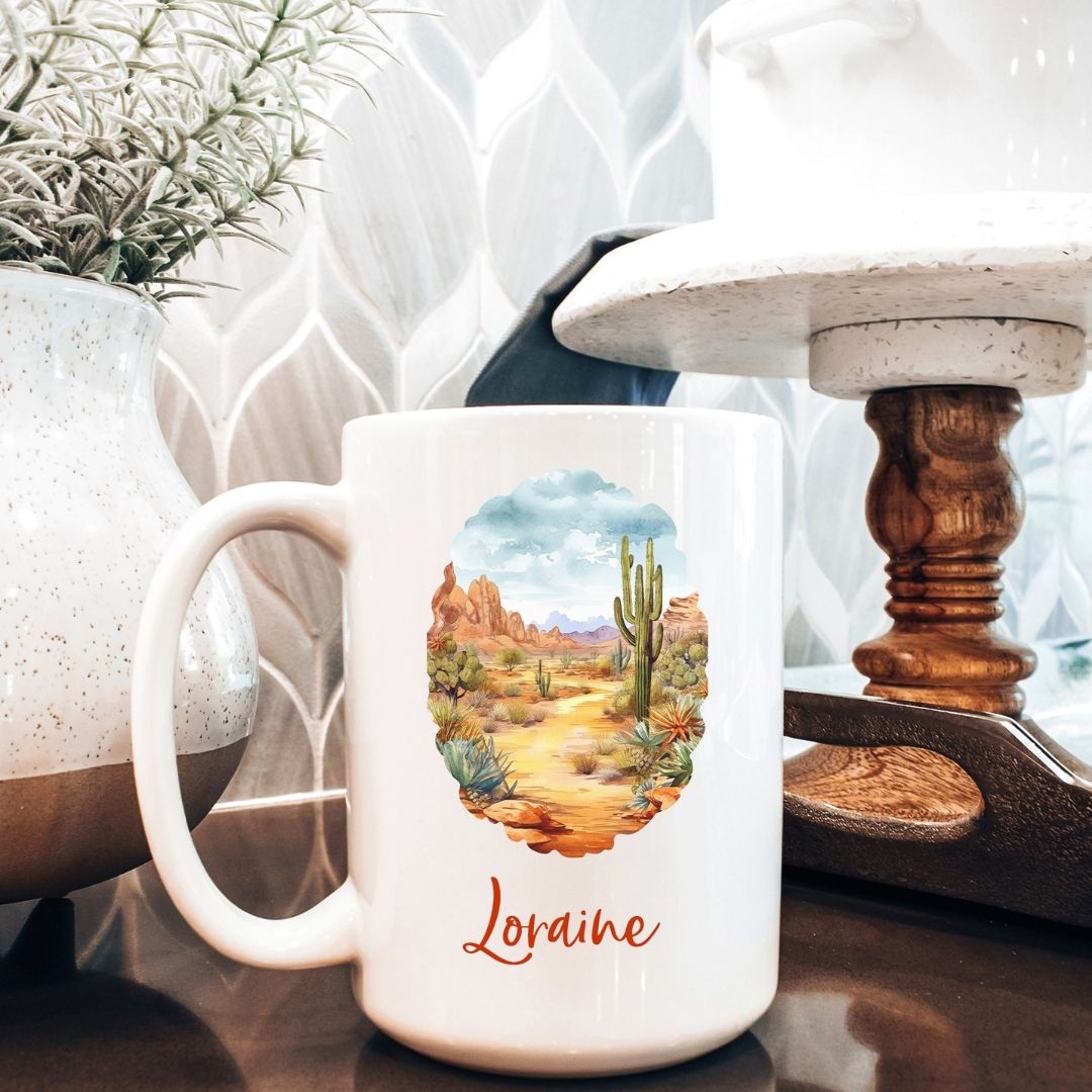 Desert Scene Personalized Mug
