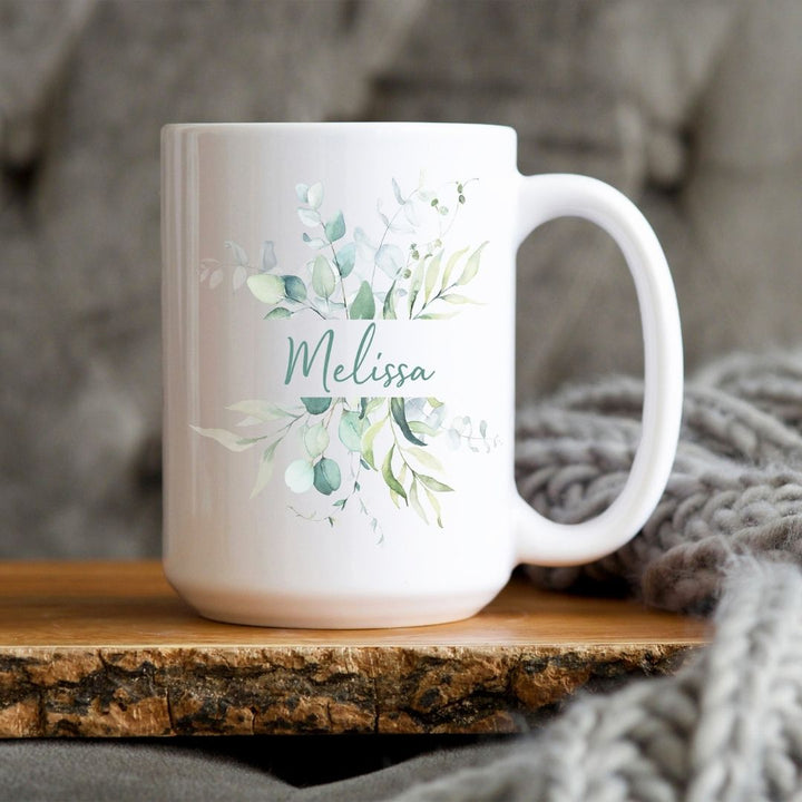 Greenery Personalized Mug