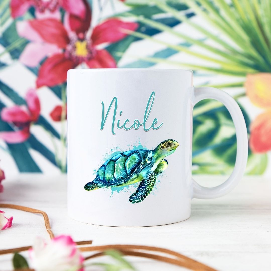 Sea Turtle Personalized Mug