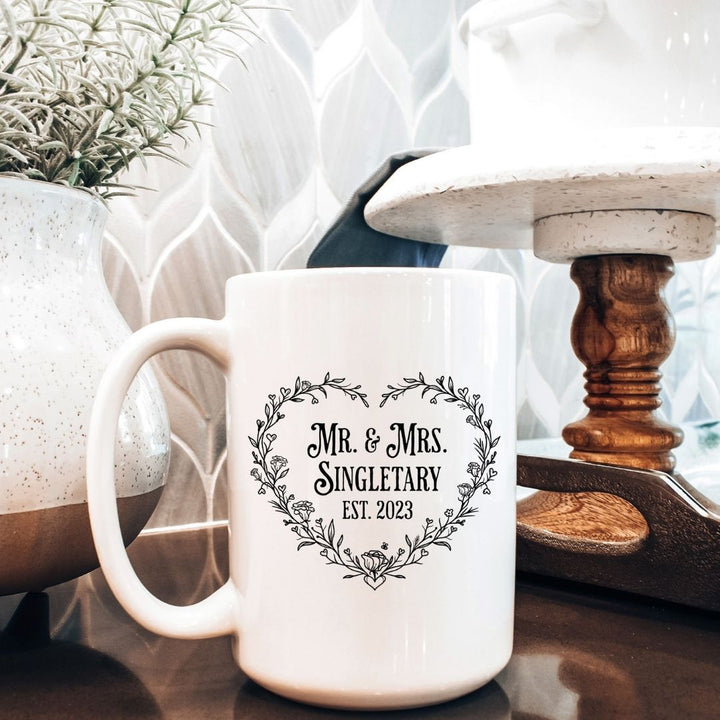 Heart Wedding Personalized Mug