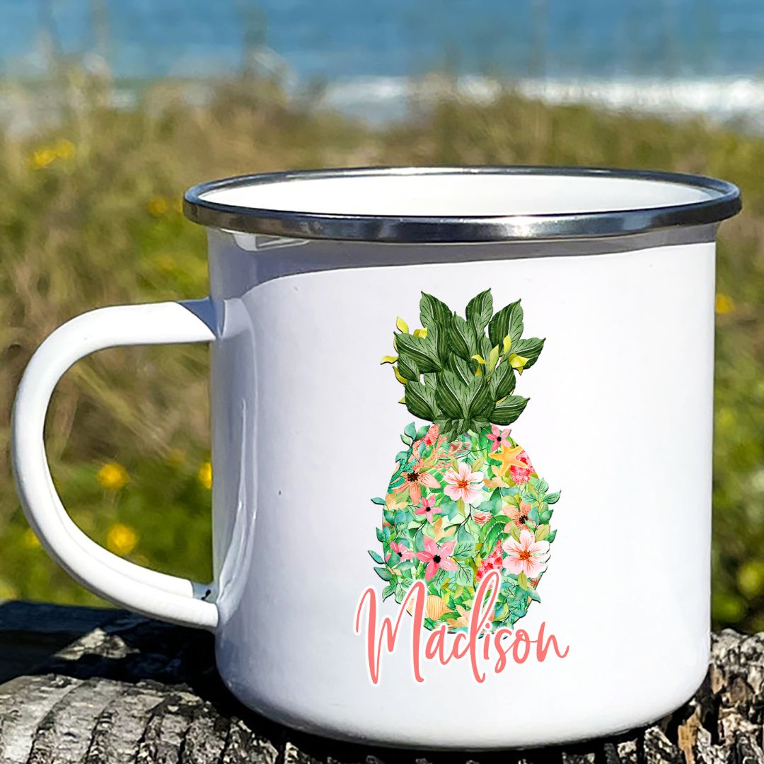 Pineapple Personalized Camp Mug