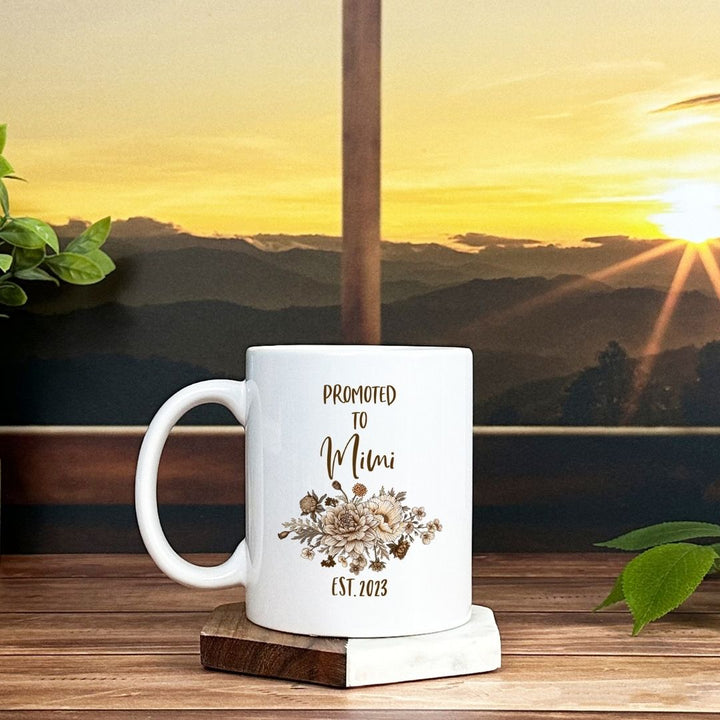 Promoted To Mimi Pregnancy Reveal Mug