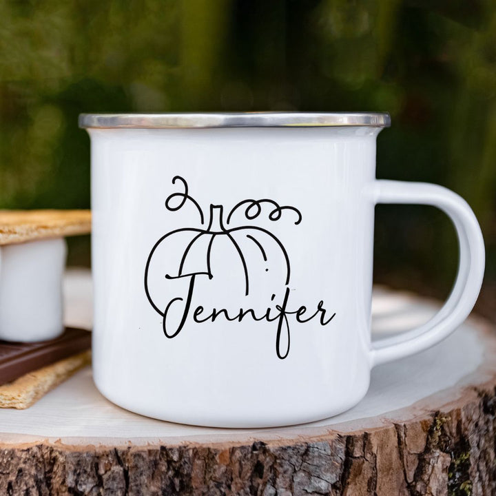 Pumpkin Personalized Camp Mug