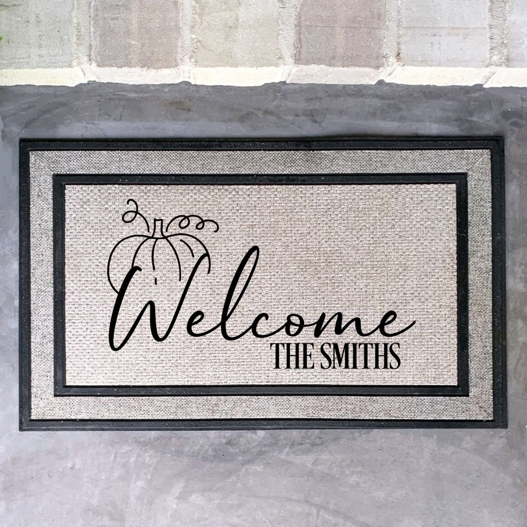Pumpkin Welcome Doormat