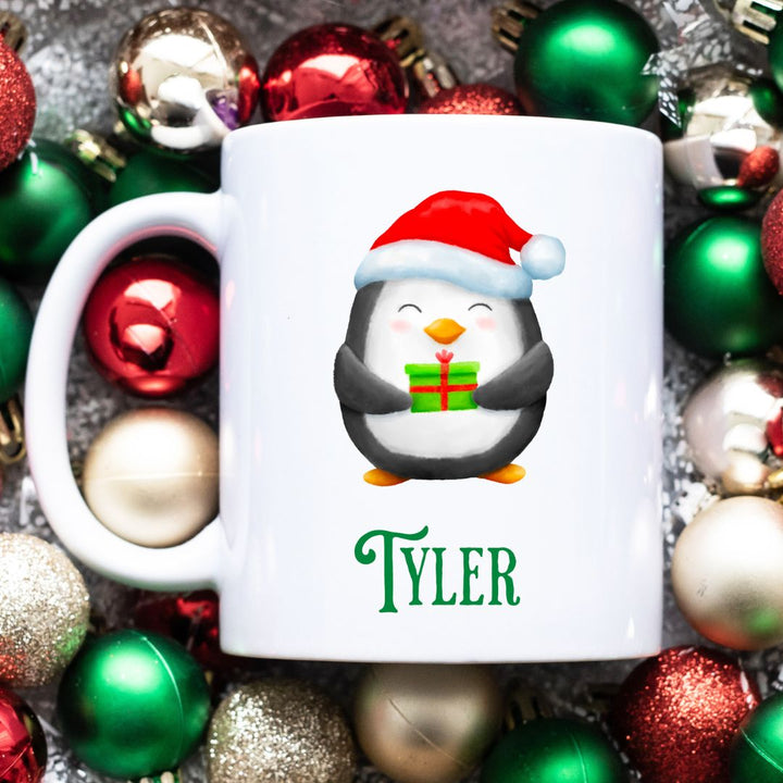 Red Penguin Personalized Mug