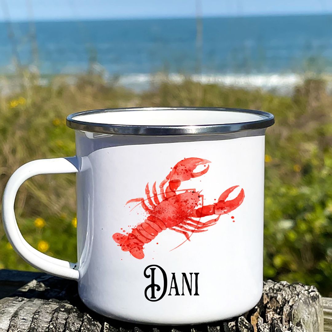 Red Lobster Personalized Camp Mug
